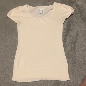 Energie Authentico Ivory Cream SS Sweater Size Large